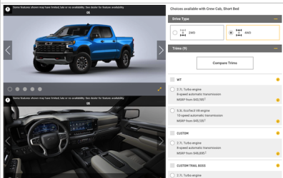 Build and Price configurator is up