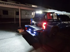 Posing at night